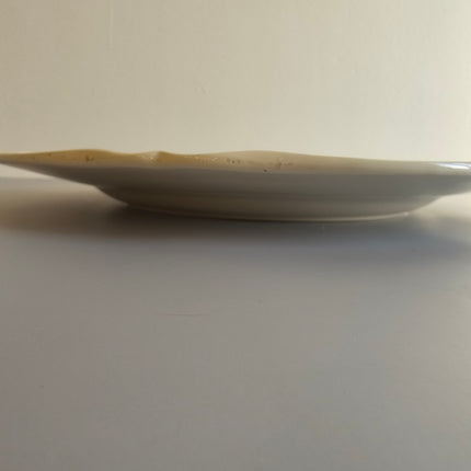 Antique plat de service faïence Sarreguemines collection Obernai Henri Loux