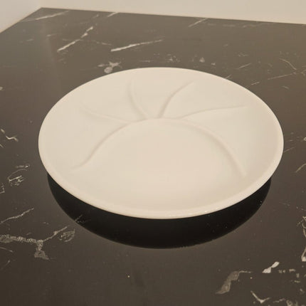 Lot de 10 assiettes à fondue Pillivuyt en porcelaine blanche