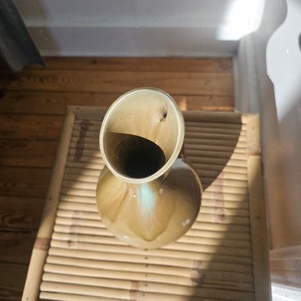Sublime vase vintage vert des années 60