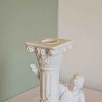 Chandelier en porcelaine blanche Roméo et Juliette The Franklin Mint
