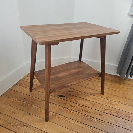 Table d'appoint vintage à double plateau style scandinave