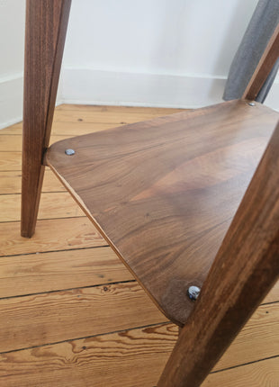 Table d'appoint vintage à double plateau style scandinave