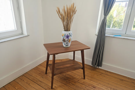 Table d'appoint vintage à double plateau style scandinave