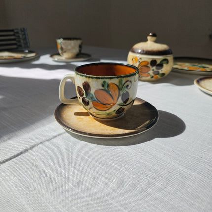 Complete koffieset voor 10 personen van Boch, Corfu-serie