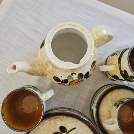 Complete koffieset voor 10 personen van Boch, Corfu-serie