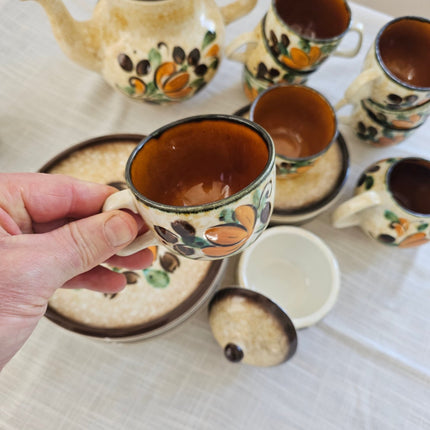 Complete koffieset voor 10 personen van Boch, Corfu-serie