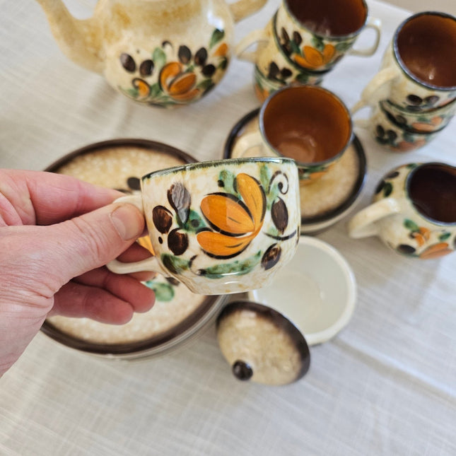 Complete koffieset voor 10 personen van Boch, Corfu-serie