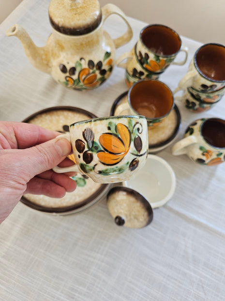 Complete koffieset voor 10 personen van Boch, Corfu-serie