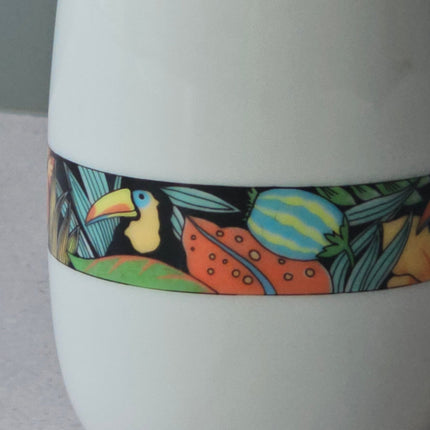 Duo de petits vases blancs en porcelaine collection Toucan de Pillivuyt