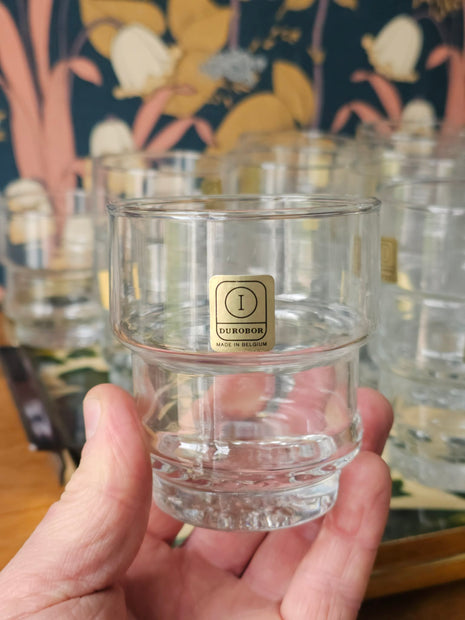 Verres à eau Durobor vintage - Pièce belge authentique à l'unité