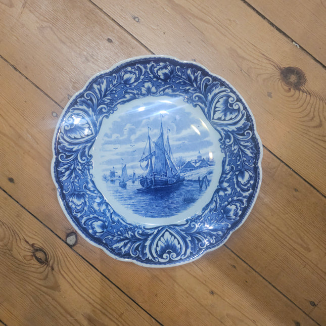 Assiette marine décorative Delfts - Petrus Regout