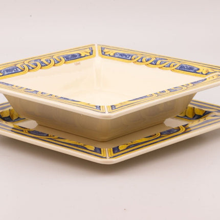 Service de table vintage Tiffany 4 personnes - porcelaine italienne - 18 pièces