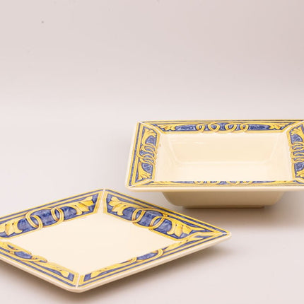 Service de table vintage Tiffany 4 personnes - porcelaine italienne - 18 pièces