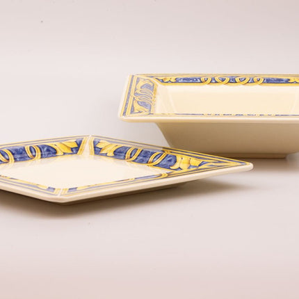 Service de table vintage Tiffany 4 personnes - porcelaine italienne - 18 pièces