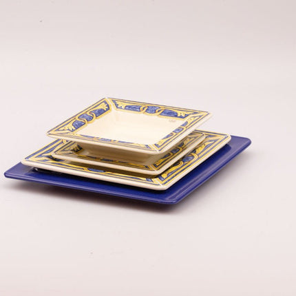 Service de table vintage Tiffany 4 personnes - porcelaine italienne - 18 pièces