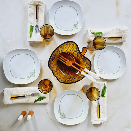 6 assiettes à dessert Porcellane Toscana