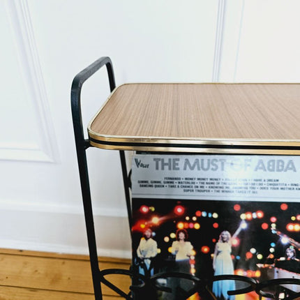 Splendide porte-revues vintage en formica années 70