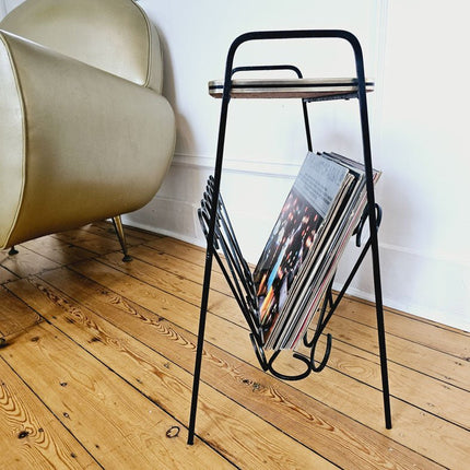 Splendide porte-revues vintage en formica années 70