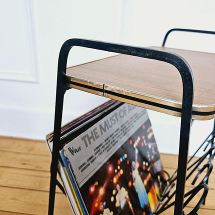 Splendide porte-revues vintage en formica années 70
