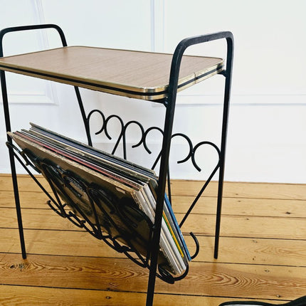 Splendide porte-revues vintage en formica années 70