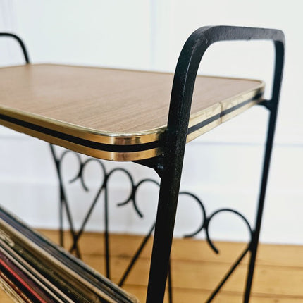 Splendide porte-revues vintage en formica années 70