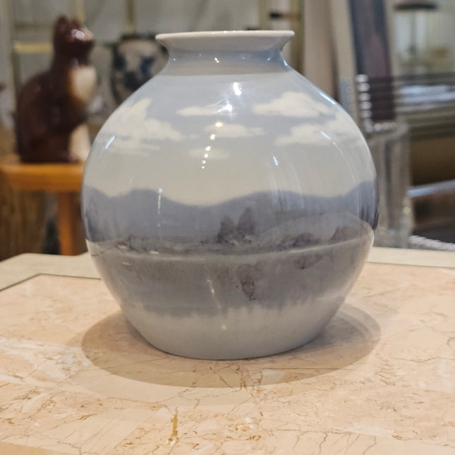 Vase boule en porcelaine Dahl Jensen - Arlh Boesen