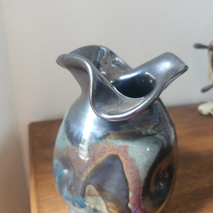 Vase vintage en céramique Thomas Buxo - Design moderniste années 60
