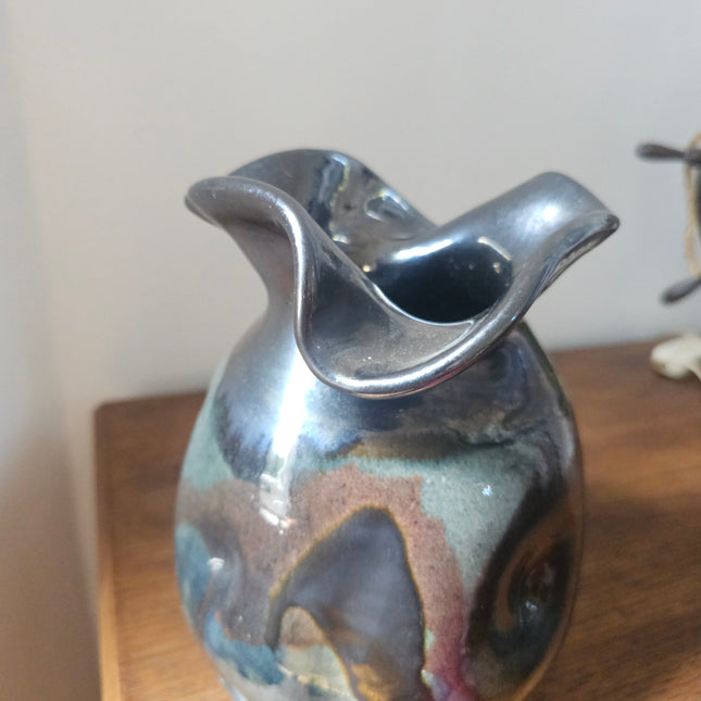 Vase vintage en céramique Thomas Buxo - Design moderniste années 60
