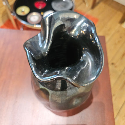 Vase vintage en céramique Thomas Buxo - Design moderniste années 60