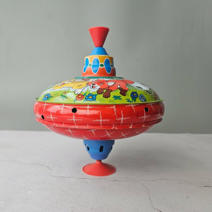 Toupie vintage Rox et Rouky - jouet ancien Disney