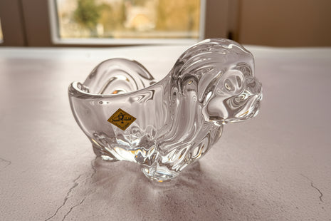 Vide-poche en forme de chien en cristal Vannes-le-Châtel