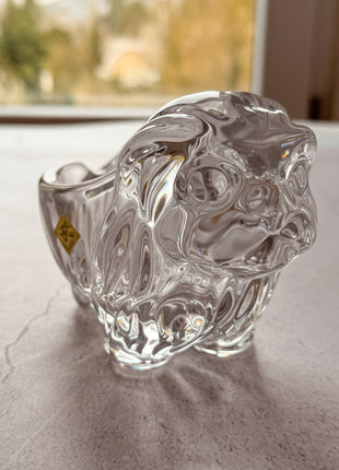 Vide-poche en forme de chien en cristal Vannes-le-Châtel