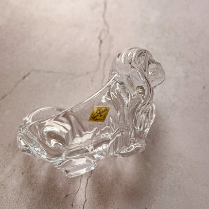Figurine en cristal Vannes-le-Châtel pekinois