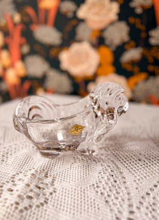 Figurine en cristal Vannes-le-Châtel pekinois