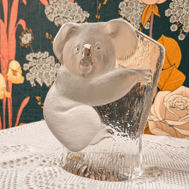 Figurine koala en cristal Mats Jonasson