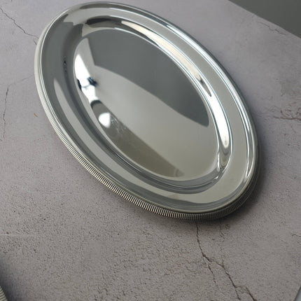 Saucière avec plateau intégré en acier inoxydable + 3 plats service Létang & Rémy