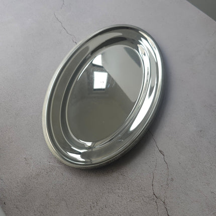 Saucière avec plateau intégré en acier inoxydable + 3 plats service Létang & Rémy