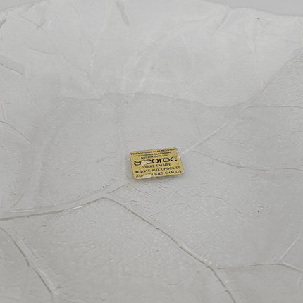 Grand plat en forme de feuille en verre trempé Arcoroc