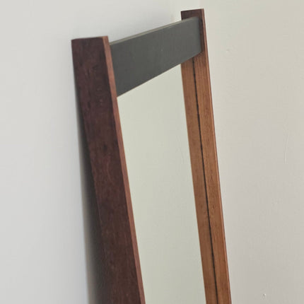 Miroir vintage en teck 88 cm Schön Form - Design années 60