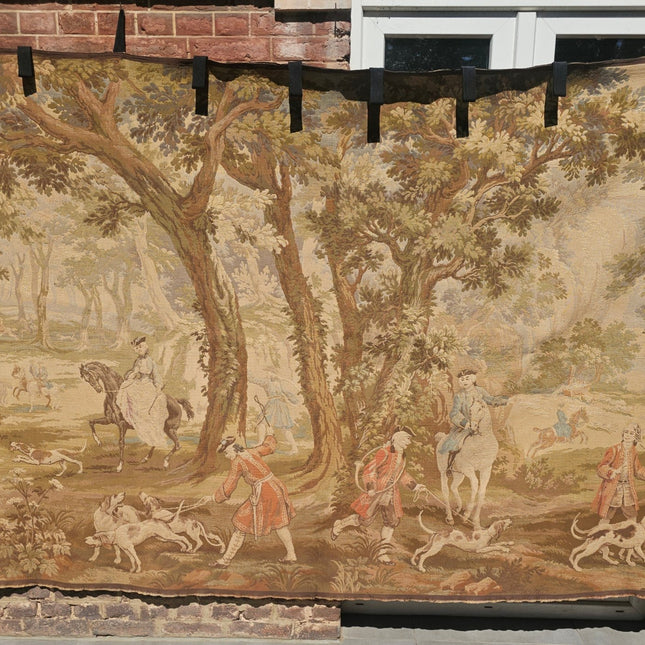 Tapisserie Jules Pansu - Scène de chasse Louis XV - 250 x 175 cm