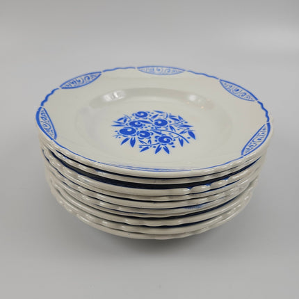 Lot de 10 assiettes creuses Moulins de Loups Orcerame