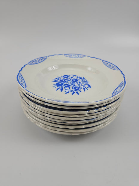 Lot de 10 assiettes creuses Moulins de Loups Orcerame