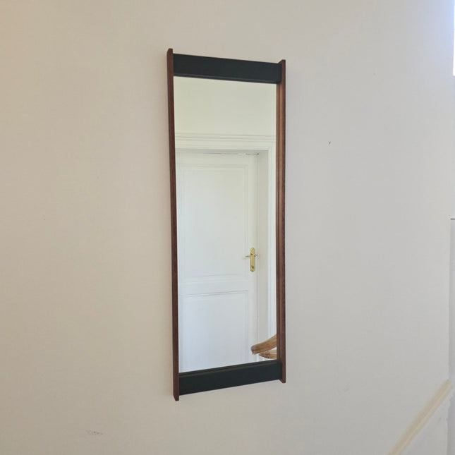 Miroir vintage en teck 88 cm Schön Form - Design années 60