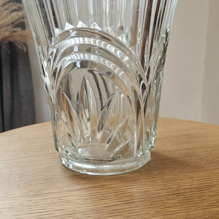 Grand vase vintage en cristal d'Arques - Hauteur 30 cm