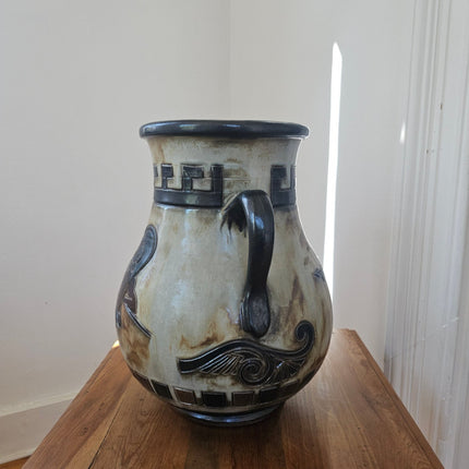 Très grand vase amphore Roger Guérin Bouffioulx en grès