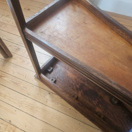 Unique wooden side table