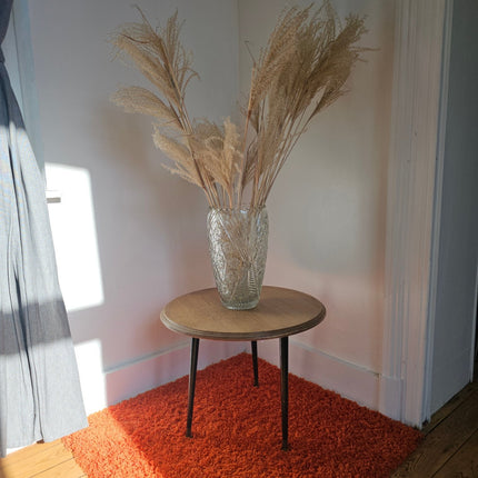 Grand Vase en Verre Pressé 32cm Style Bohème | Vase Transparent Chic
