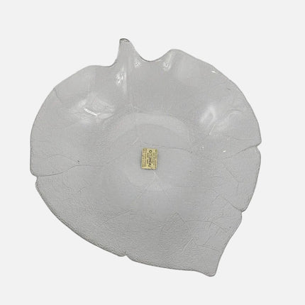 Grand plat en forme de feuille en verre trempé Arcoroc
