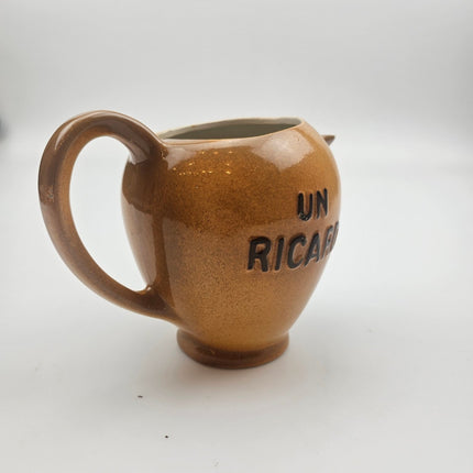 Pichet Ricard jaune moutarde en céramique 1L Saint Uze