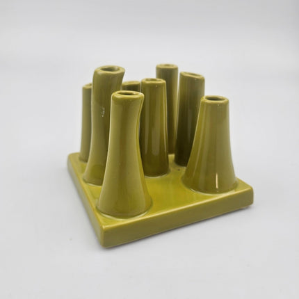 Vase multi-tubes en céramique verte